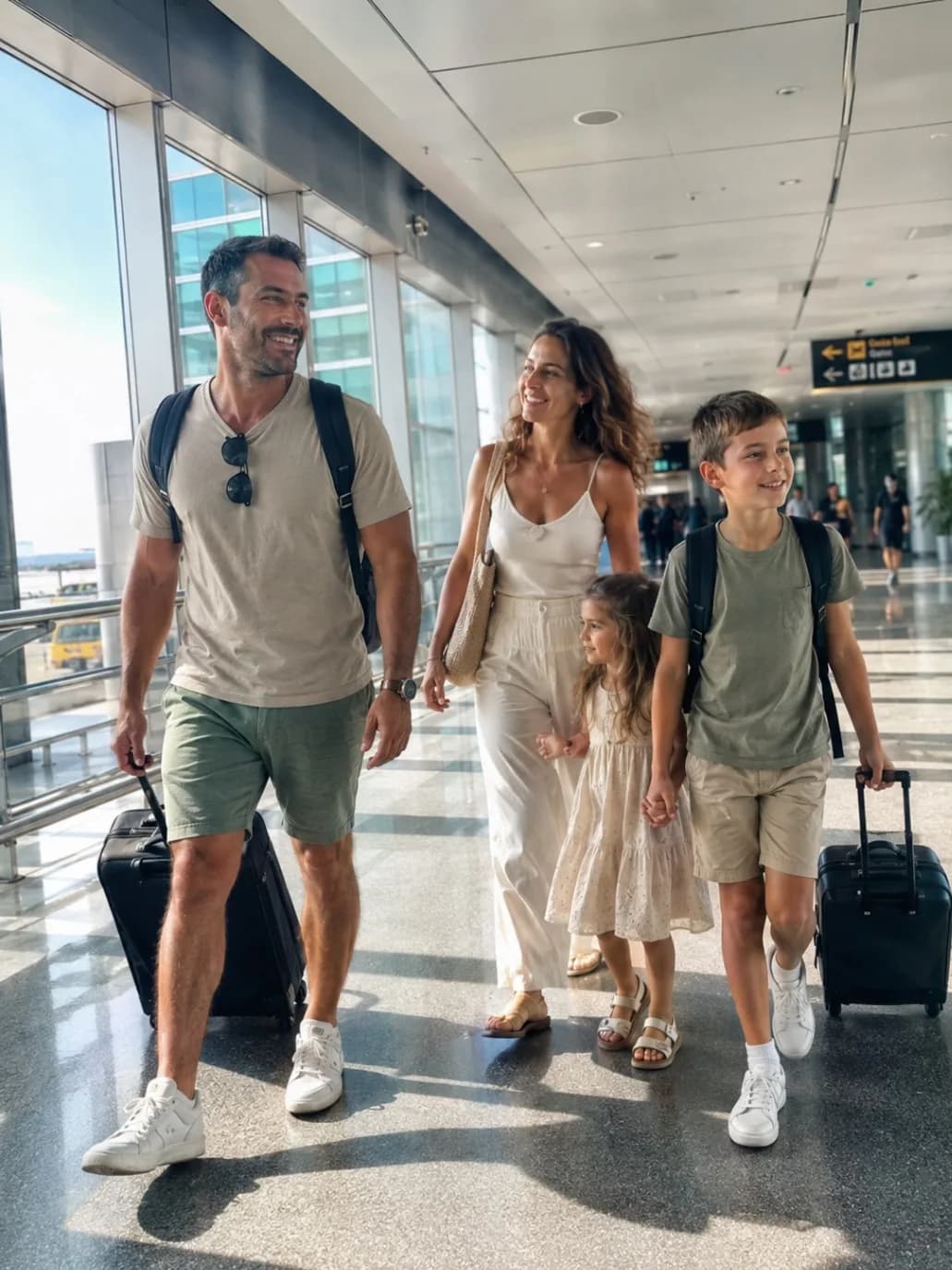 Photo de famille originale, exemple confié pour la démonstration.